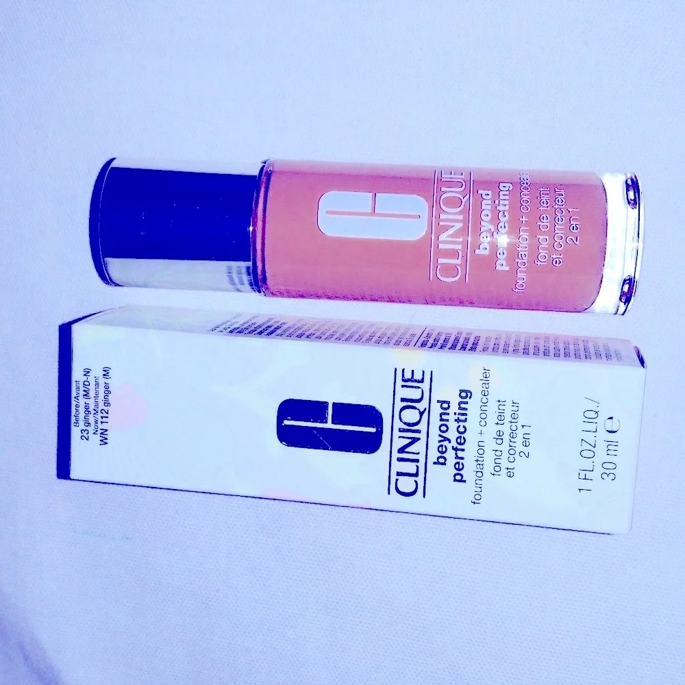 Two Clinique beyond perfecting foundation+concealer WN 112 ginger